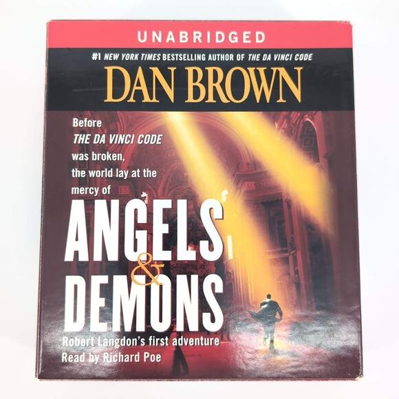 Angels & Demons MISSING ONE (1) CD 15 CDs AUDIO BOOK Novel by Dan Brown - GUC - Picture 1 of 15